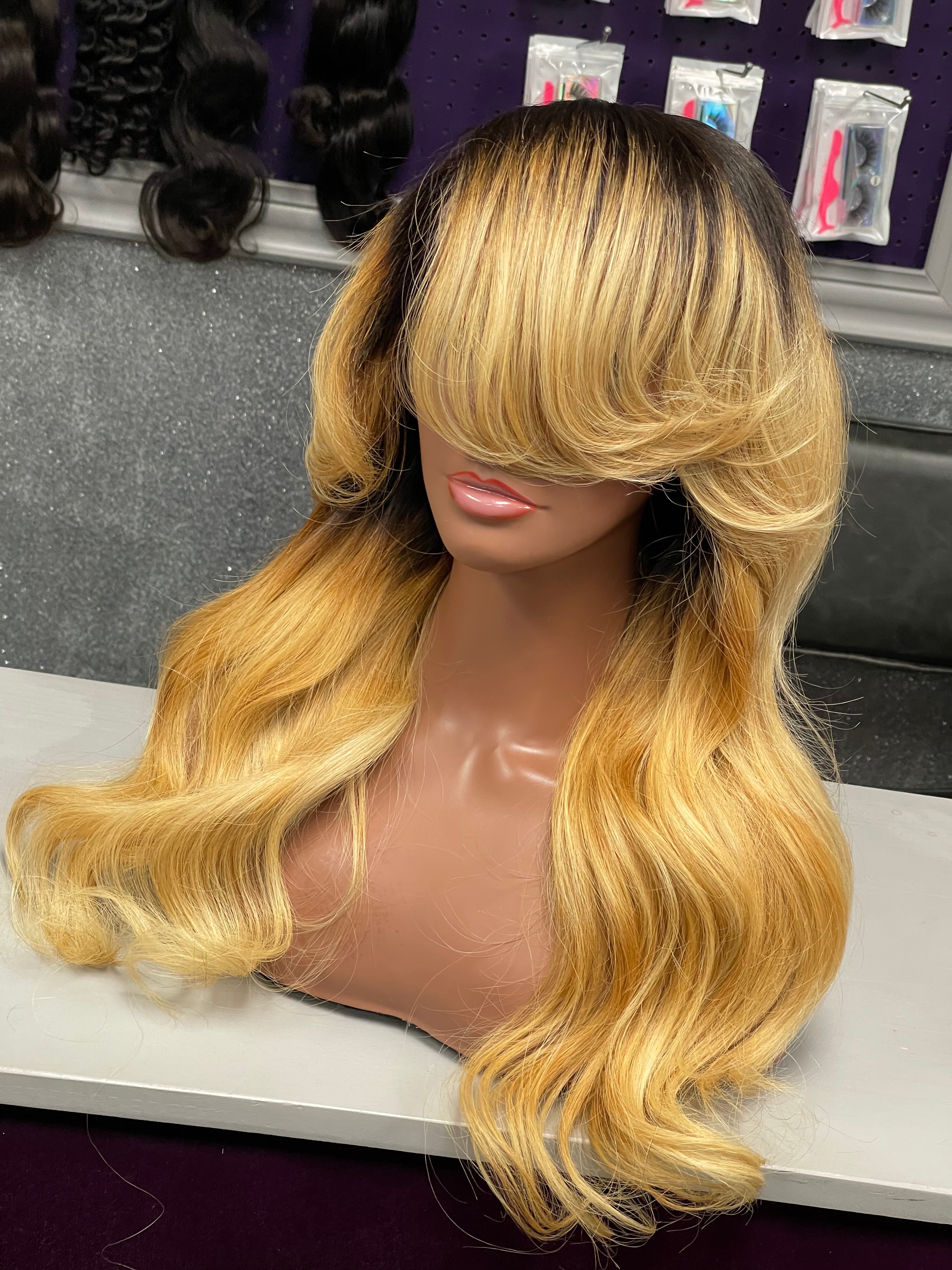 Wig: Straight Frontal Unit 180% Density