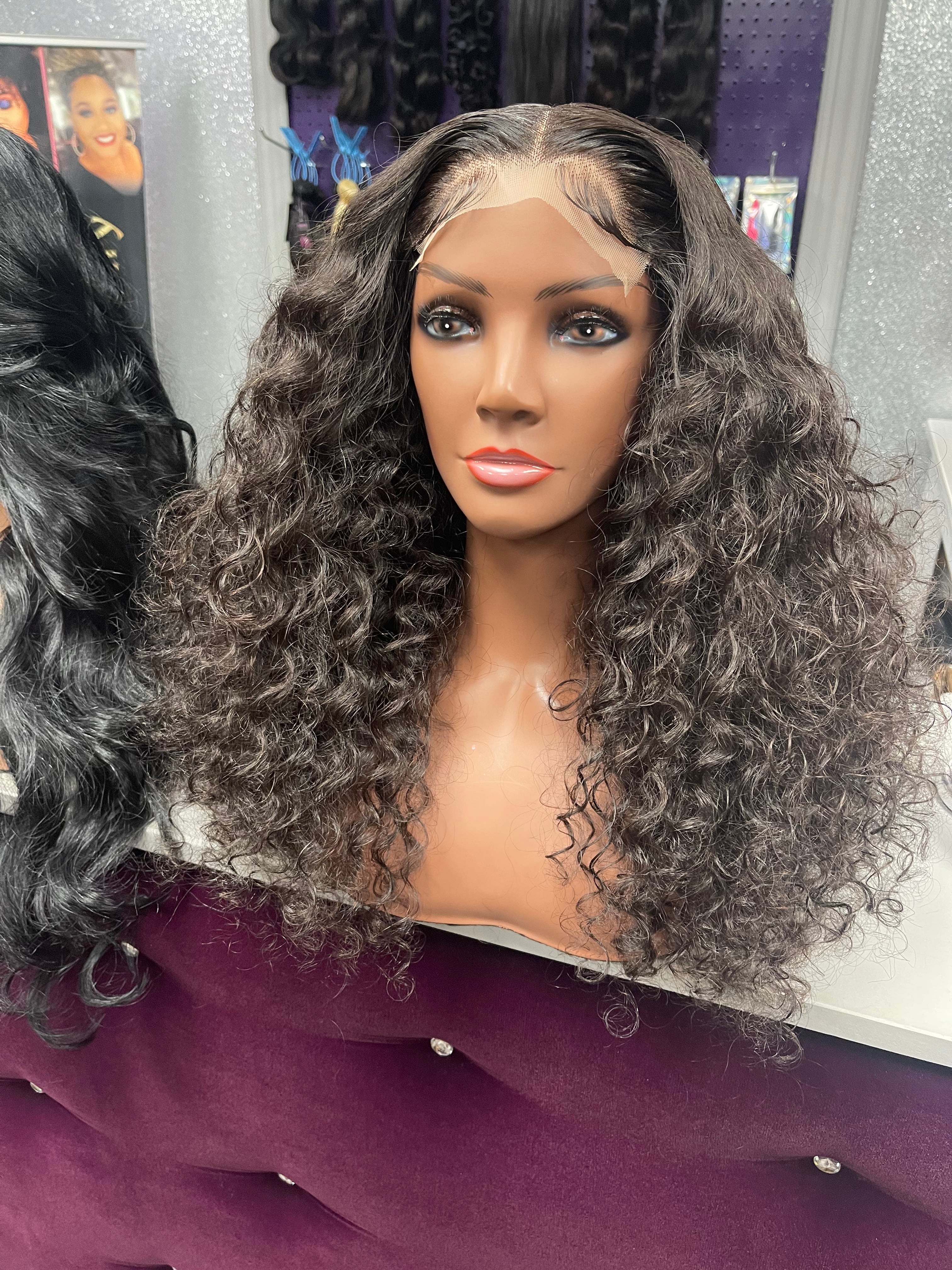 Wig: Deep Wave 13x6 Frontal Unit 180% Density