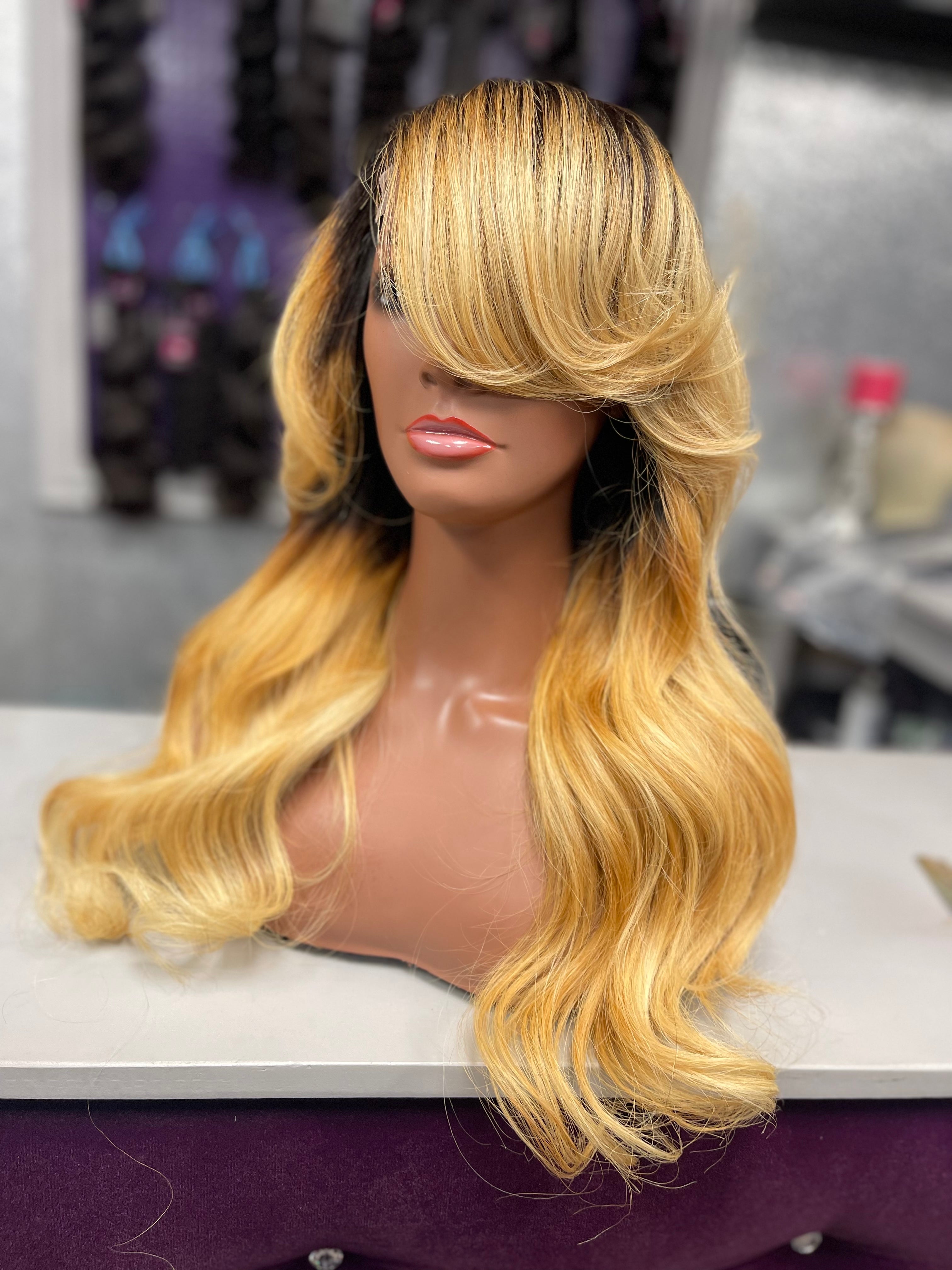 Wig: Straight Frontal Unit 180% Density