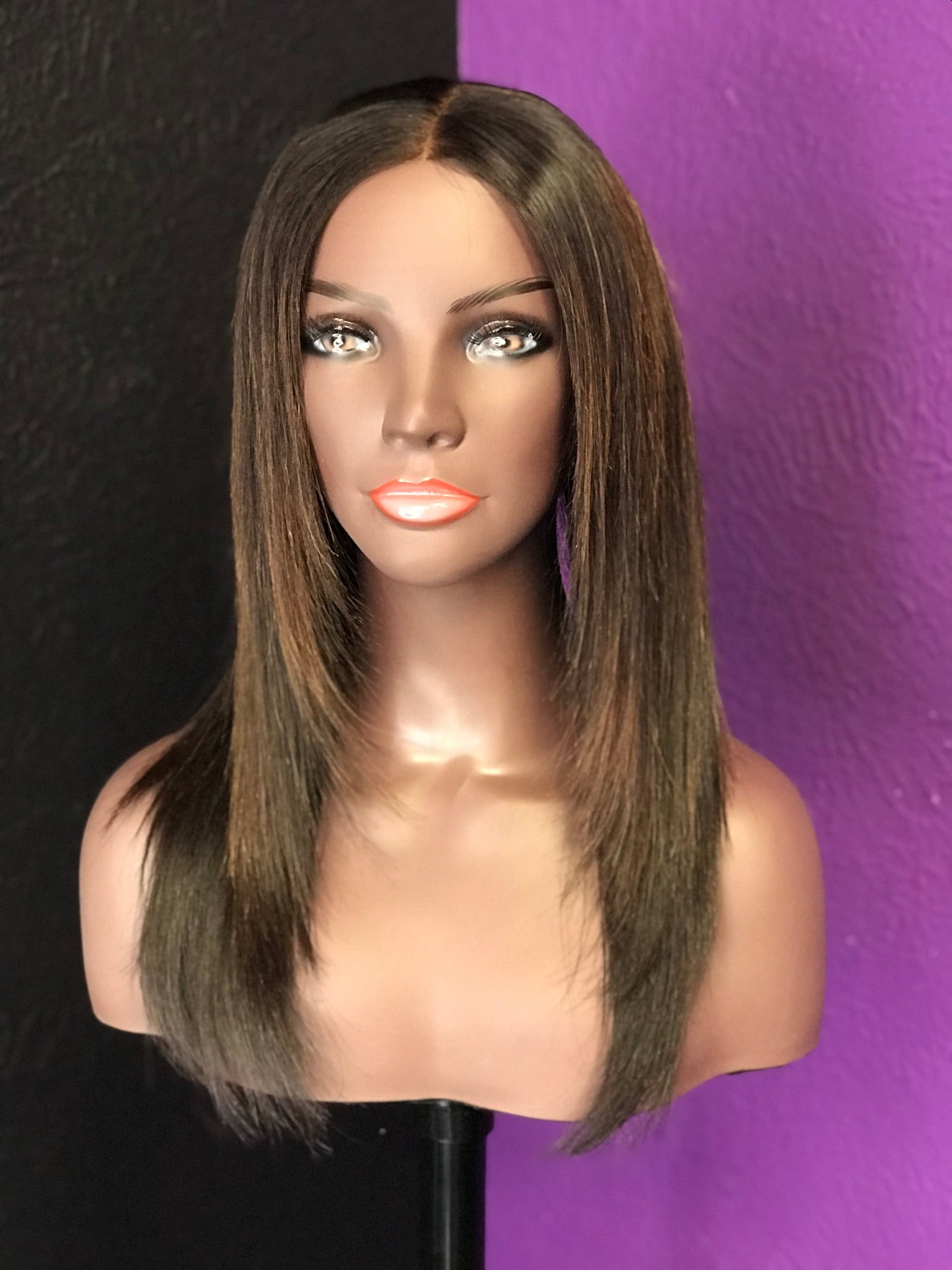 Wig: Straight Frontal Unit 180% Density