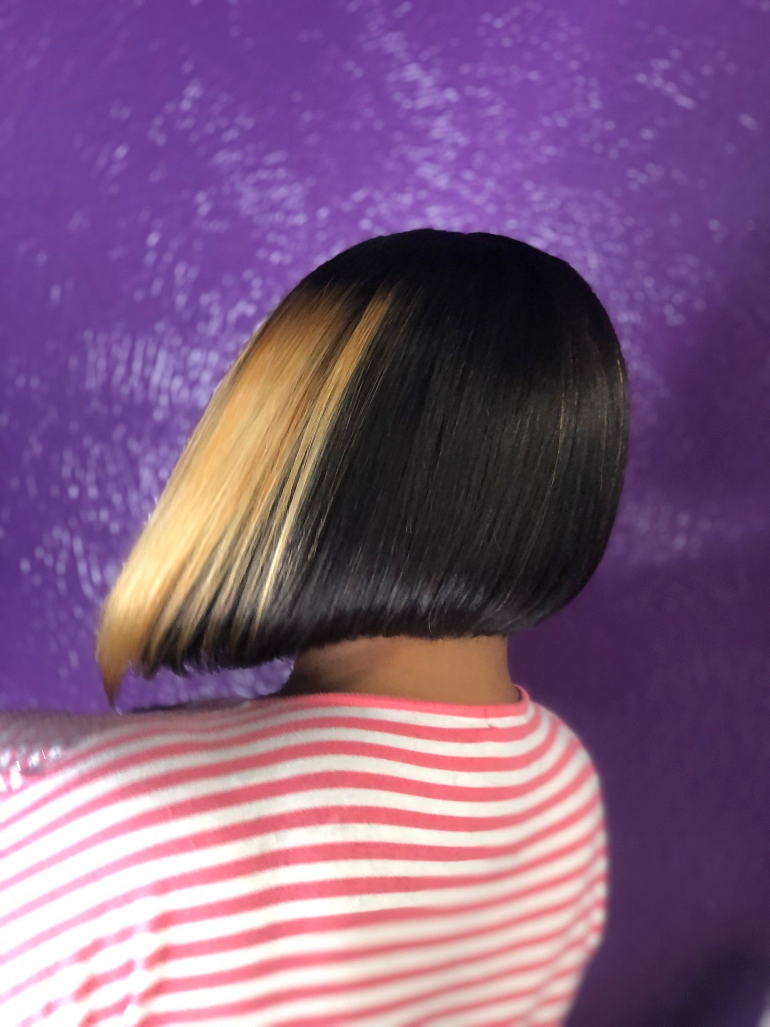 Wig: Straight Bob Closure Unit 180% Density