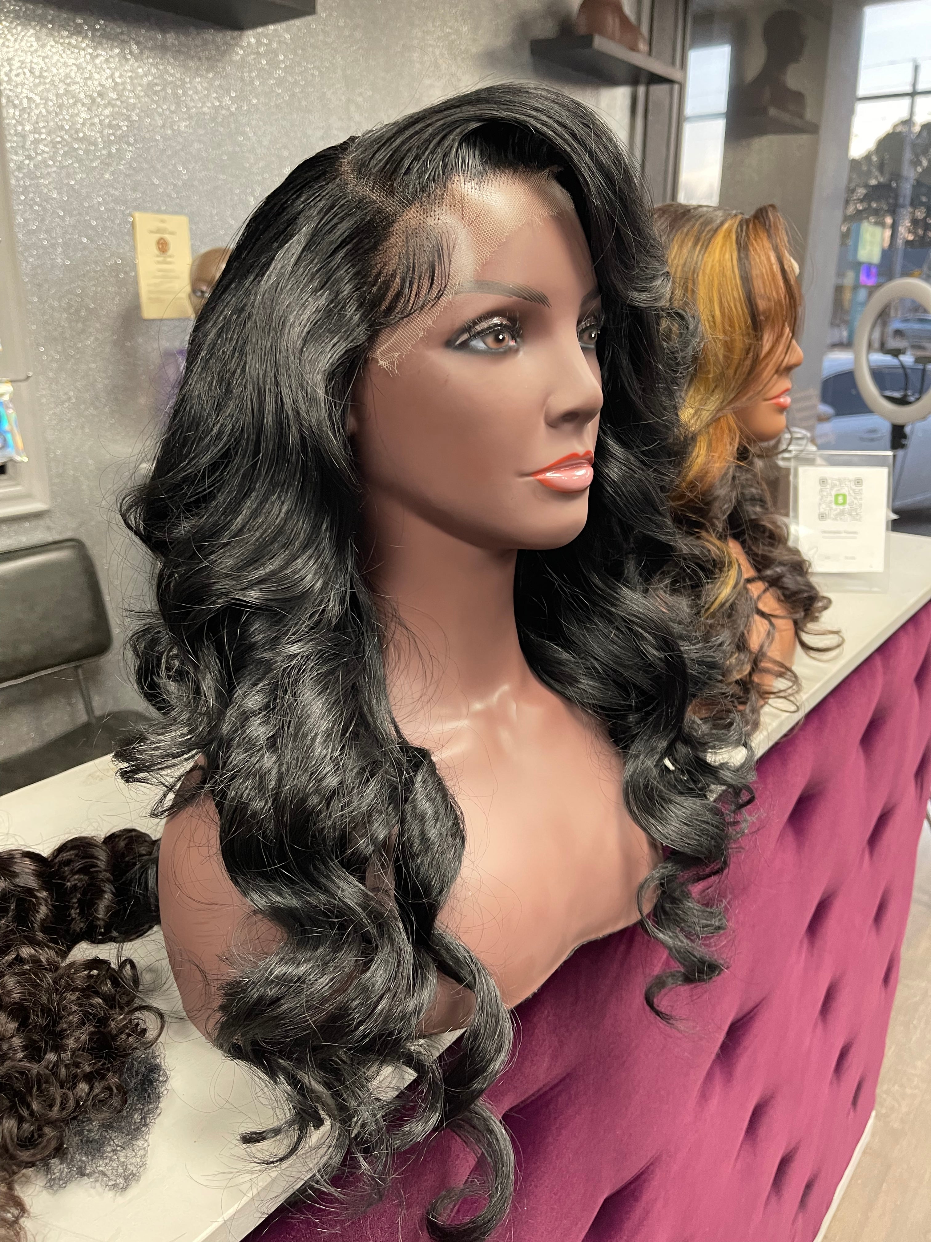 Wig: Straight Frontal Unit 180% Density