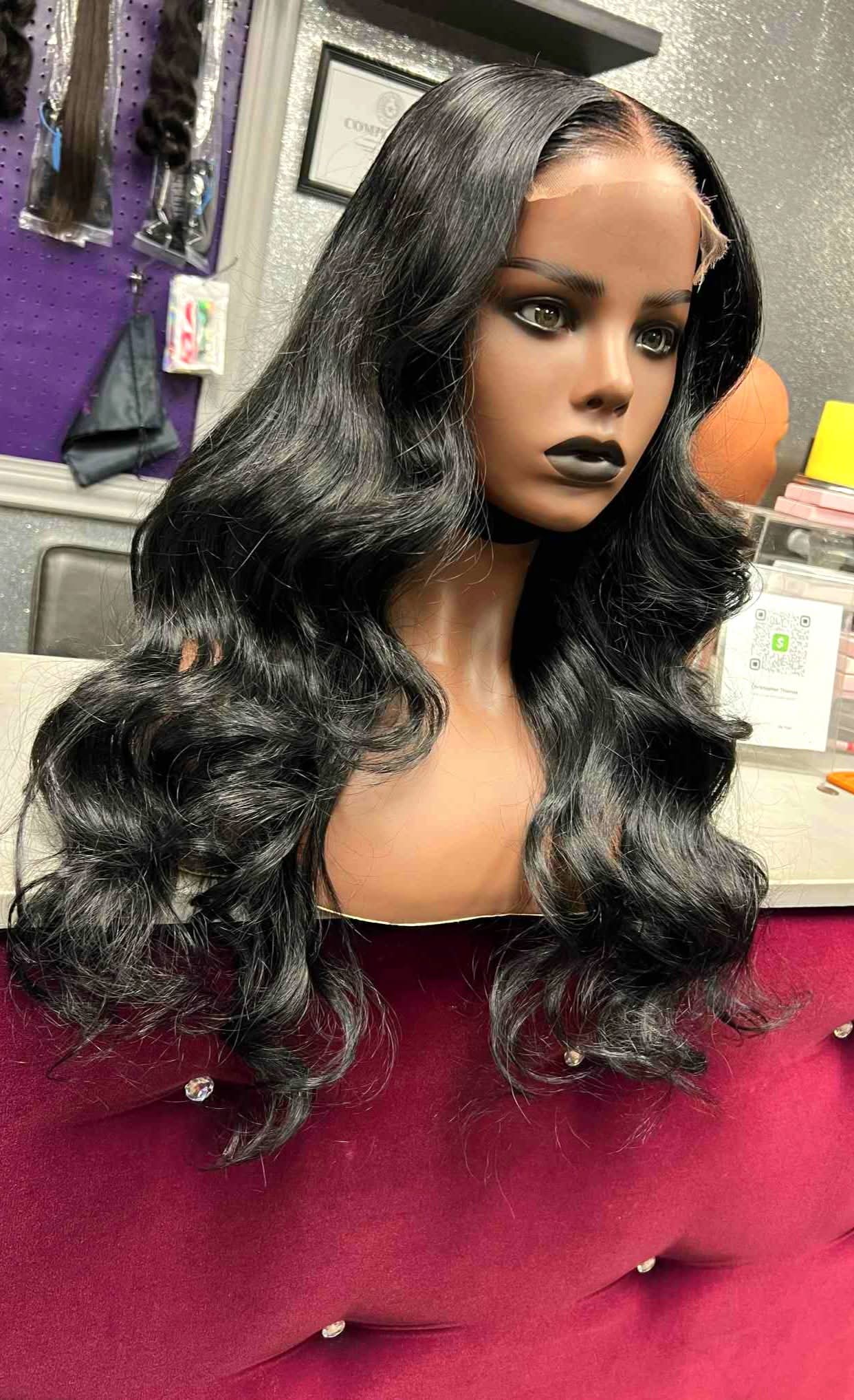Wig: Body Wave Closure Unit 180% Density
