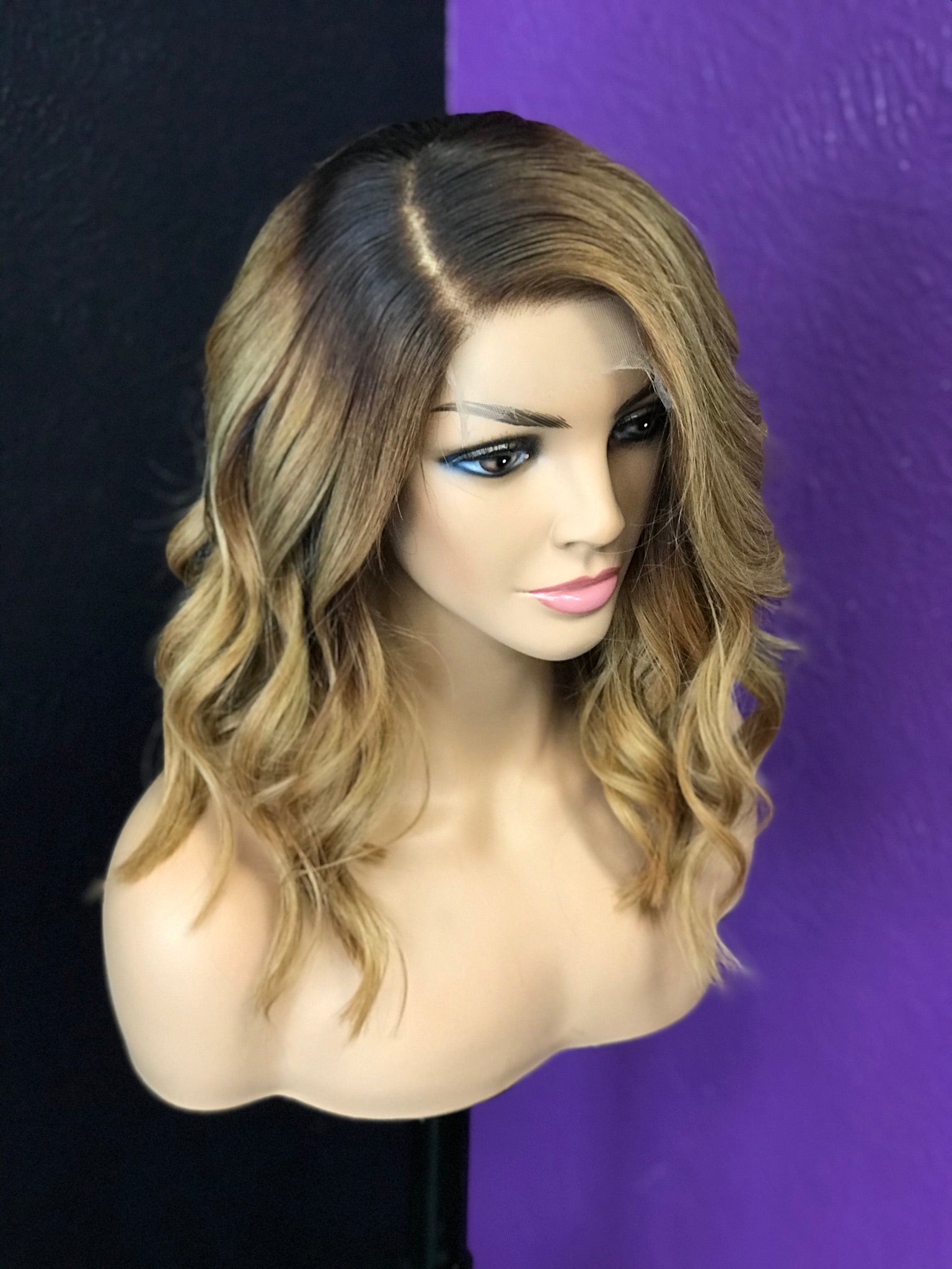 Wig: Straight Bob Closure Unit 180% Density