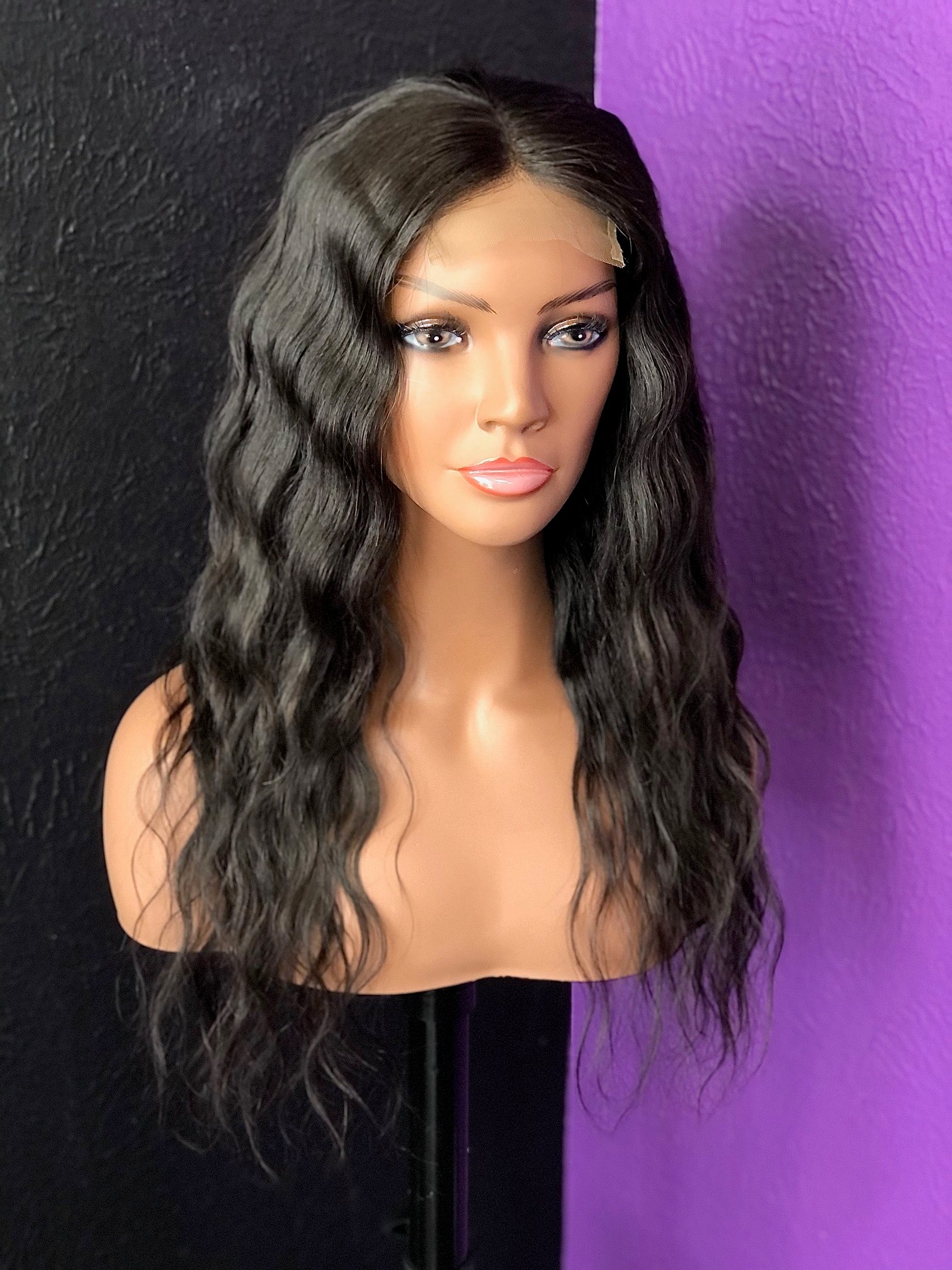 Wig: Loose Wave Closure Unit 180% Density